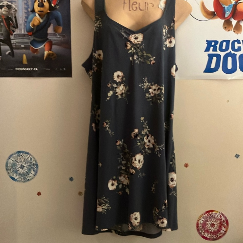 Wallflower Blue and Pink Mini Dress